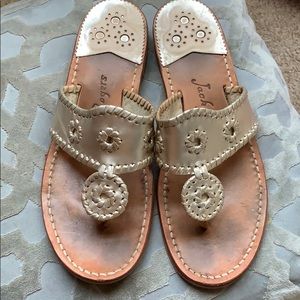Jack Rogers size 9 gold